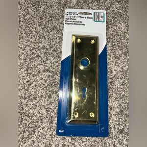 First Watch‎ Vintage Style Brass Door Trim Plates with Keyhole Polished Brass